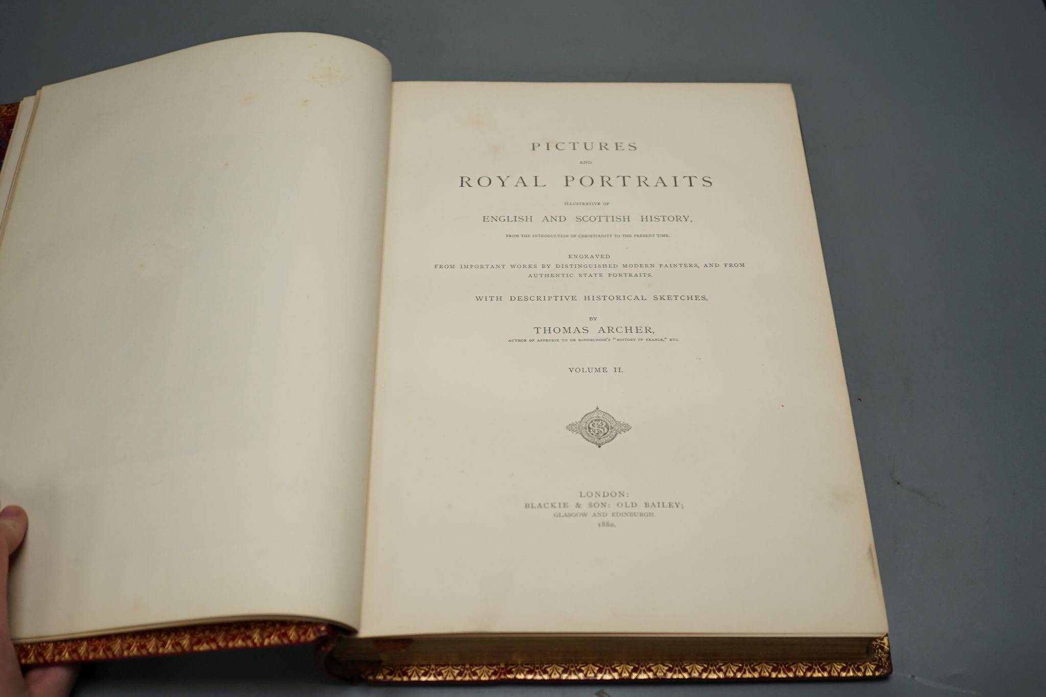Brown, Robert - The Story of Africa and its Explorers. 4 vols. (in 2). num. plates and other engraved illus., half titles; contemp. half calf and cloth, gilt and blind decorated spines, with red labels, 4to. (ca.1895); t